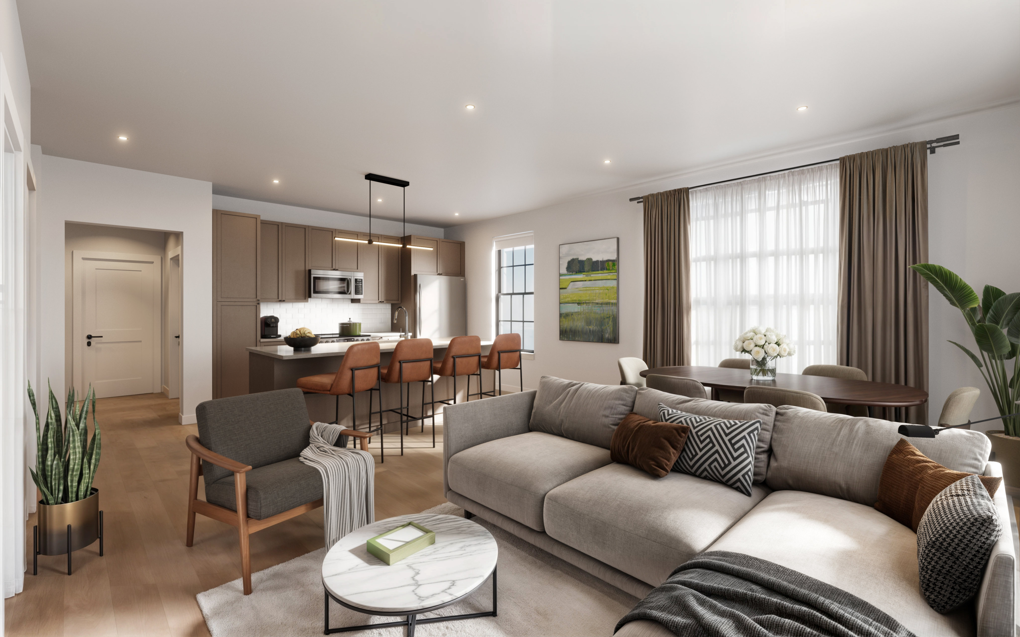 Furnished living room